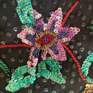 Elegant Top Encrusted In Shiny Sequins